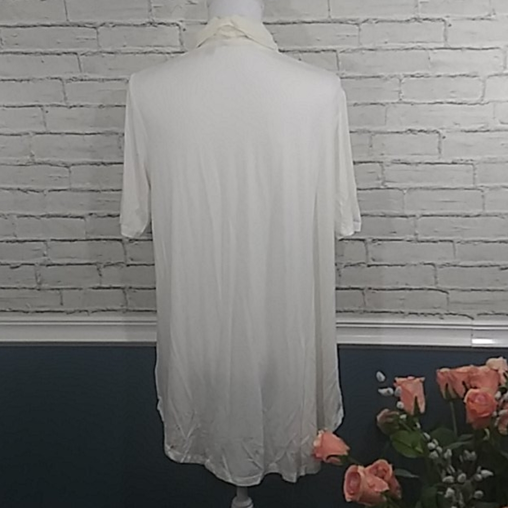 NEW H by Halston  Blouse W/ Shawl Collar - Picture 7 of 12